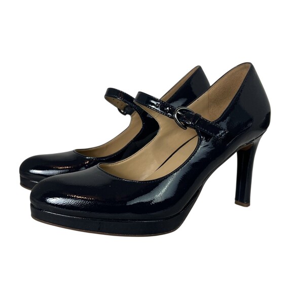 Naturalizer Talissa Platform Pumps Dark Navy Patent Leather Mary-Jane  Size 5 - Picture 2 of 10